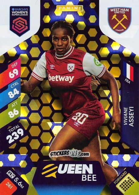 Cromo Viviane Asseyi - Barclays Women’s Super League 2025. Adrenalyn XL
 n. 261 - Panini