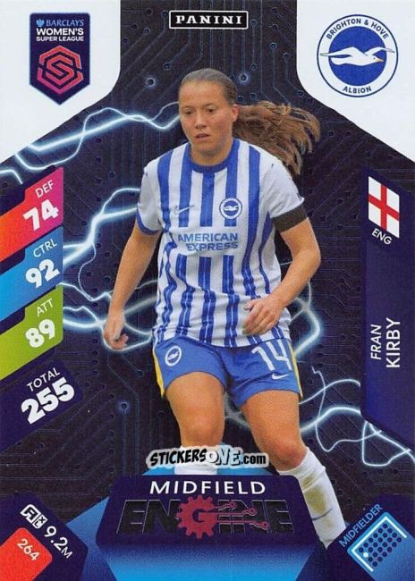 Cromo Fran Kirby - Barclays Women’s Super League 2025. Adrenalyn XL
 n. 264 - Panini