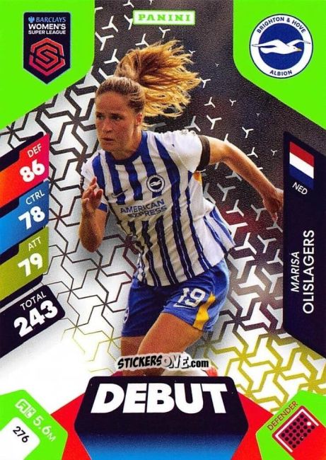 Figurina Marisa Olislagers - Barclays Women’s Super League 2025. Adrenalyn XL
 n. 276 - Panini