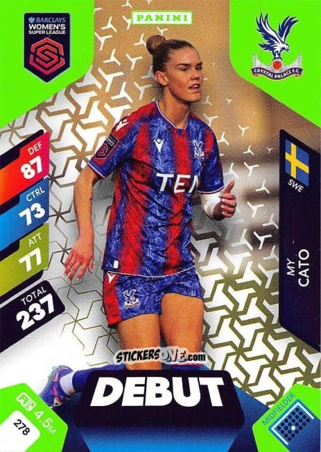 Figurina My Cato - Barclays Women’s Super League 2025. Adrenalyn XL
 n. 278 - Panini