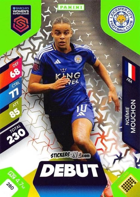 Figurina Noémie Mouchon - Barclays Women’s Super League 2025. Adrenalyn XL
 n. 280 - Panini
