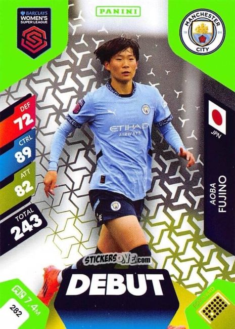 Sticker Aoba Fujino - Barclays Women’s Super League 2025. Adrenalyn XL
 n. 282 - Panini