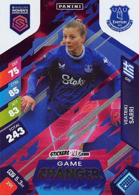 Figurina Veatriki Sarri - Barclays Women’s Super League 2025. Adrenalyn XL
 n. 291 - Panini