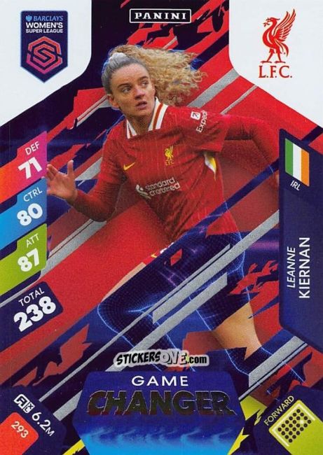 Sticker Leanne Kiernan - Barclays Women’s Super League 2025. Adrenalyn XL
 n. 293 - Panini