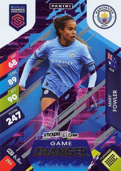 Sticker Mary Fowler - Barclays Women’s Super League 2025. Adrenalyn XL
 n. 294 - Panini