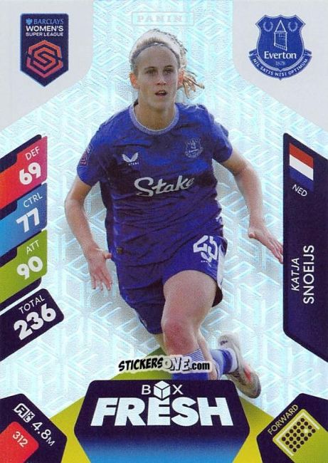 Cromo Katja Snoeijs - Barclays Women’s Super League 2025. Adrenalyn XL
 n. 312 - Panini