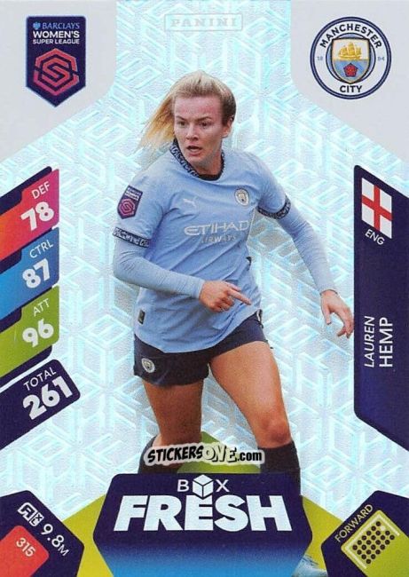 Sticker Lauren Hemp - Barclays Women’s Super League 2025. Adrenalyn XL
 n. 315 - Panini