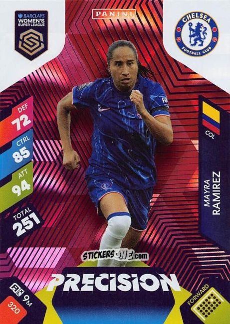 Figurina Mayra Ramírez - Barclays Women’s Super League 2025. Adrenalyn XL
 n. 320 - Panini