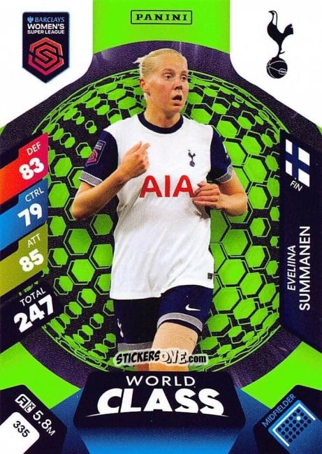 Sticker Eveliina Summanen - Barclays Women’s Super League 2025. Adrenalyn XL
 n. 335 - Panini