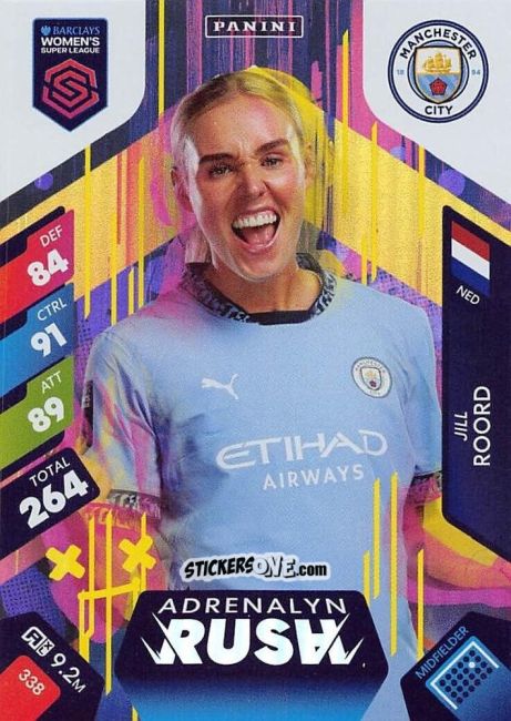 Figurina Jill Roord - Barclays Women’s Super League 2025. Adrenalyn XL
 n. 338 - Panini