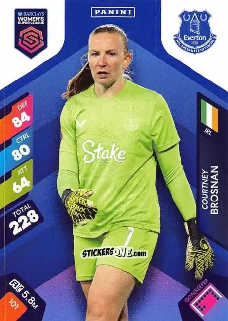 Cromo Courtney Brosnan - Barclays Women’s Super League 2025. Adrenalyn XL
 n. 101 - Panini