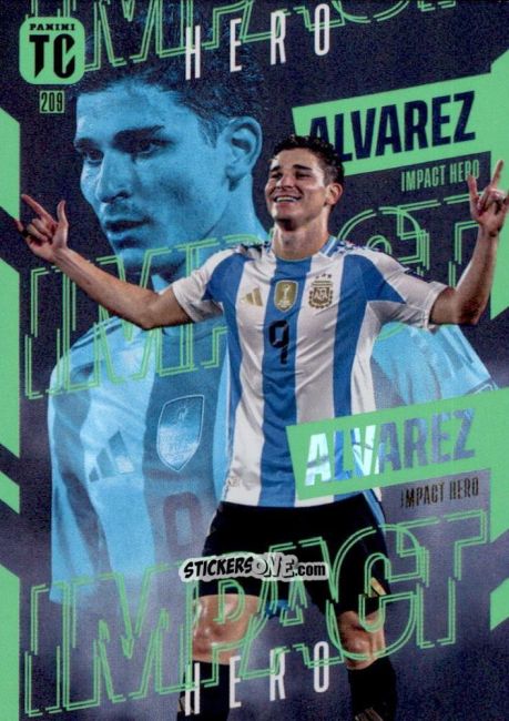 Cromo Julián Álvarez - FIFA Top Class 2025
 n. 209 - Panini