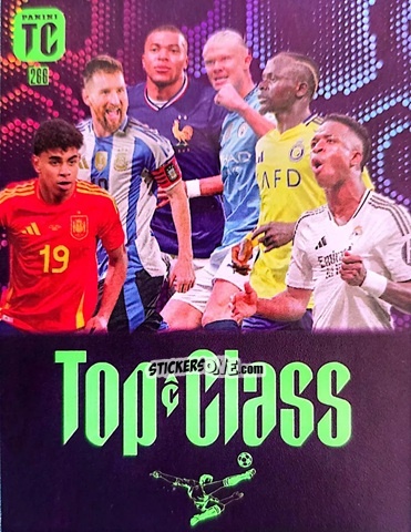 Figurina Yamal / Messi / Mbappé / Haaland / Sanè / Vinicius - FIFA Top Class 2025
 n. 266 - Panini