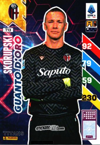 Figurina Łukasz Skorupski - Calciatori 2024-2025. Adrenalyn XL TITANS
 n. T13 - Panini