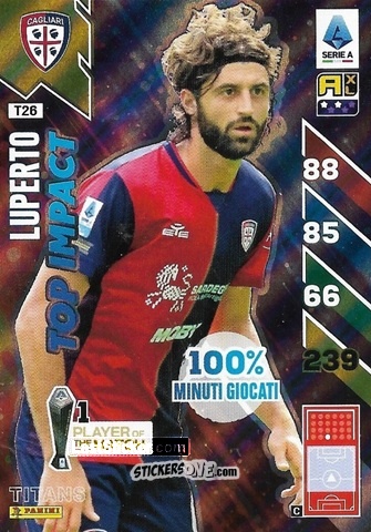 Sticker Sebastiano Luperto - Calciatori 2024-2025. Adrenalyn XL TITANS
 n. T26 - Panini