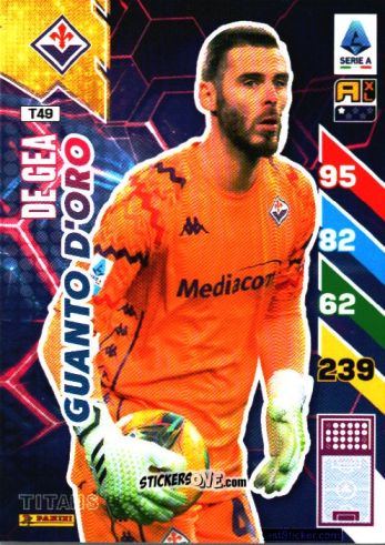 Figurina David De Gea - Calciatori 2024-2025. Adrenalyn XL TITANS
 n. T49 - Panini