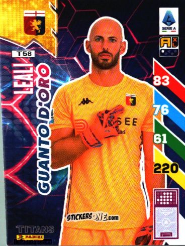 Sticker Nicola Leali - Calciatori 2024-2025. Adrenalyn XL TITANS
 n. T58 - Panini