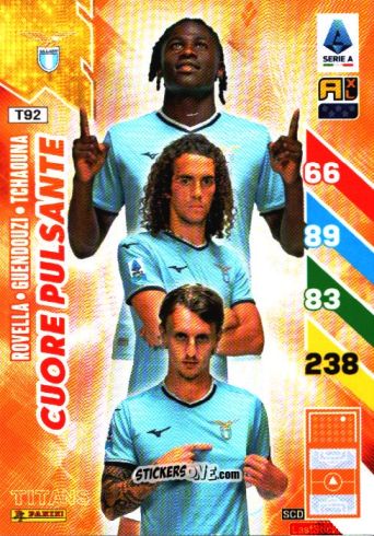 Figurina Nicolò Rovella / Mattéo Guendouzi / Loum Tchaouna - Calciatori 2024-2025. Adrenalyn XL TITANS
 n. T92 - Panini