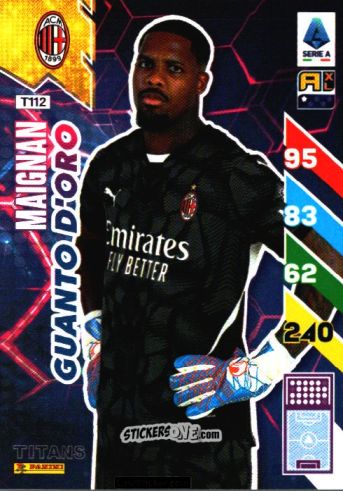 Figurina Mike Maignan - Calciatori 2024-2025. Adrenalyn XL TITANS
 n. T112 - Panini