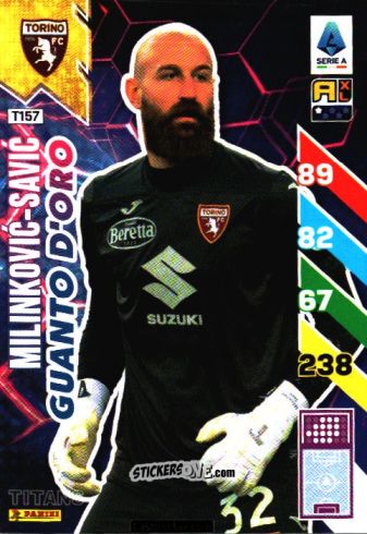 Sticker Vanja Milinković-Savić - Calciatori 2024-2025. Adrenalyn XL TITANS
 n. T157 - Panini