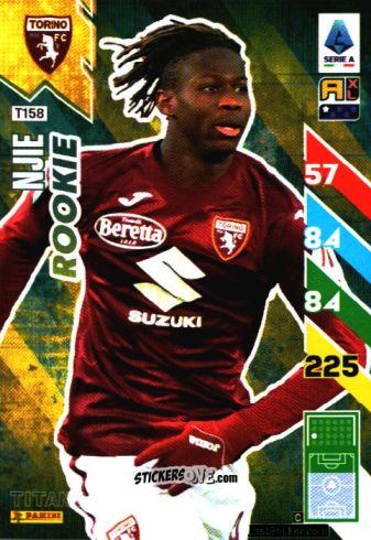 Sticker Alieu Njie - Calciatori 2024-2025. Adrenalyn XL TITANS
 n. T158 - Panini