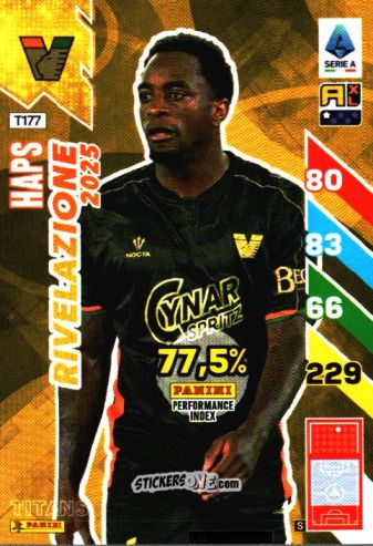 Sticker Ridgeciano Haps - Calciatori 2024-2025. Adrenalyn XL TITANS
 n. T177 - Panini