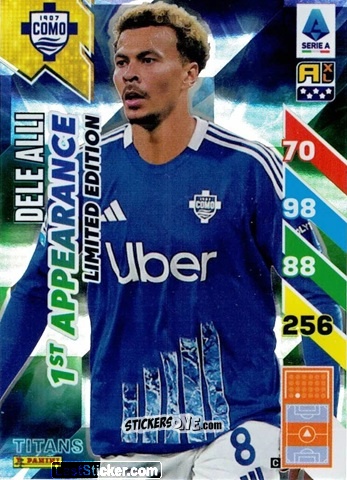 Sticker Dele Alli - Calciatori 2024-2025. Adrenalyn XL TITANS
 n. LEF1 - Panini