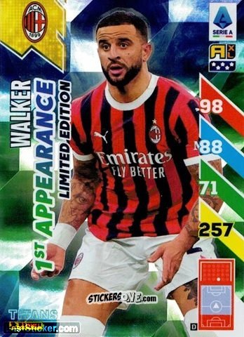 Sticker Kyle Walker - Calciatori 2024-2025. Adrenalyn XL TITANS
 n. LEF3 - Panini