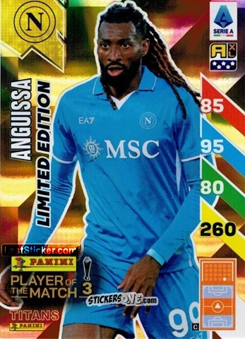 Cromo Zambo Anguissa - Calciatori 2024-2025. Adrenalyn XL TITANS
 n. LE3 - Panini