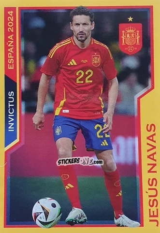 Cromo Jesus Navas - Jugon Invictus España 2024
 n. 5 - Panini