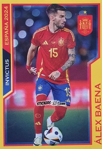 Sticker Álex Baena - Jugon Invictus España 2024
 n. 18 - Panini