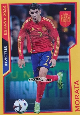 Figurina Morata - Jugon Invictus España 2024
 n. 21 - Panini