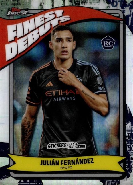 Sticker Julián  Fernández  - Finest MLS 2024-2025
 n. FD-8 - Topps