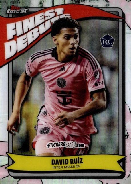 Sticker David  Ruíz  - Finest MLS 2024-2025
 n. FD-13 - Topps
