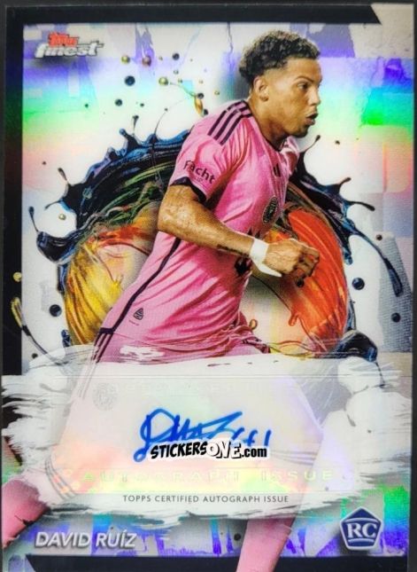 Sticker David  Ruíz  - Finest MLS 2024-2025
 n. BA-DR - Topps