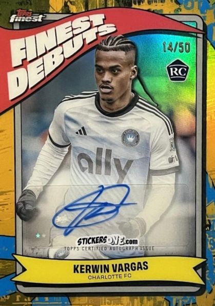 Sticker Kerwin  Vargas  - Finest MLS 2024-2025
 n. FDA-KV - Topps