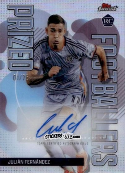Sticker Julián  Fernández  - Finest MLS 2024-2025
 n. PFA-JU - Topps