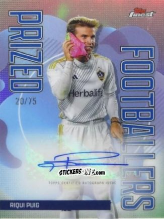 Sticker Riqui  Puig  - Finest MLS 2024-2025
 n. PFA-RP - Topps