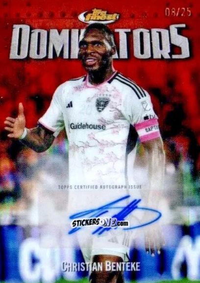 Sticker Christian  Benteke  - Finest MLS 2024-2025
 n. DOM-CB - Topps