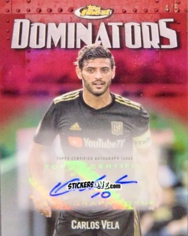 Sticker Carlos  Vela  - Finest MLS 2024-2025
 n. DOM-CV - Topps