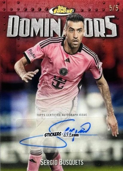 Sticker Sergio  Busquets  - Finest MLS 2024-2025
 n. DOM-SB - Topps