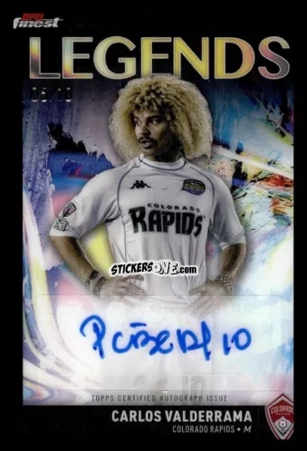 Figurina Carlos  Valderrama  - Finest MLS 2024-2025
 n. FLA-CV - Topps