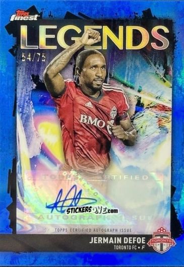 Sticker Jermain  Defoe  - Finest MLS 2024-2025
 n. FLA-JD - Topps