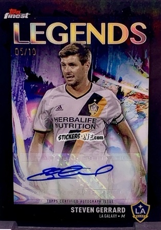 Cromo Steven  Gerrard  - Finest MLS 2024-2025
 n. FLA-SG - Topps