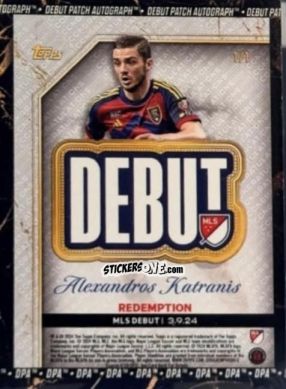 Figurina Alexandros Katranis - Finest MLS 2024-2025
 n. DPA-AK - Topps