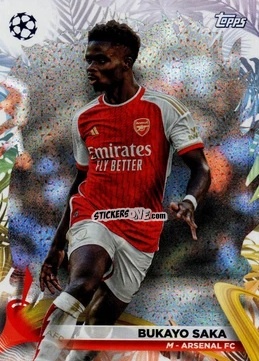 Figurina Bukayo Saka - Carnaval Edition UEFA Club Competitions 2023-2024
 n. 81 - Topps