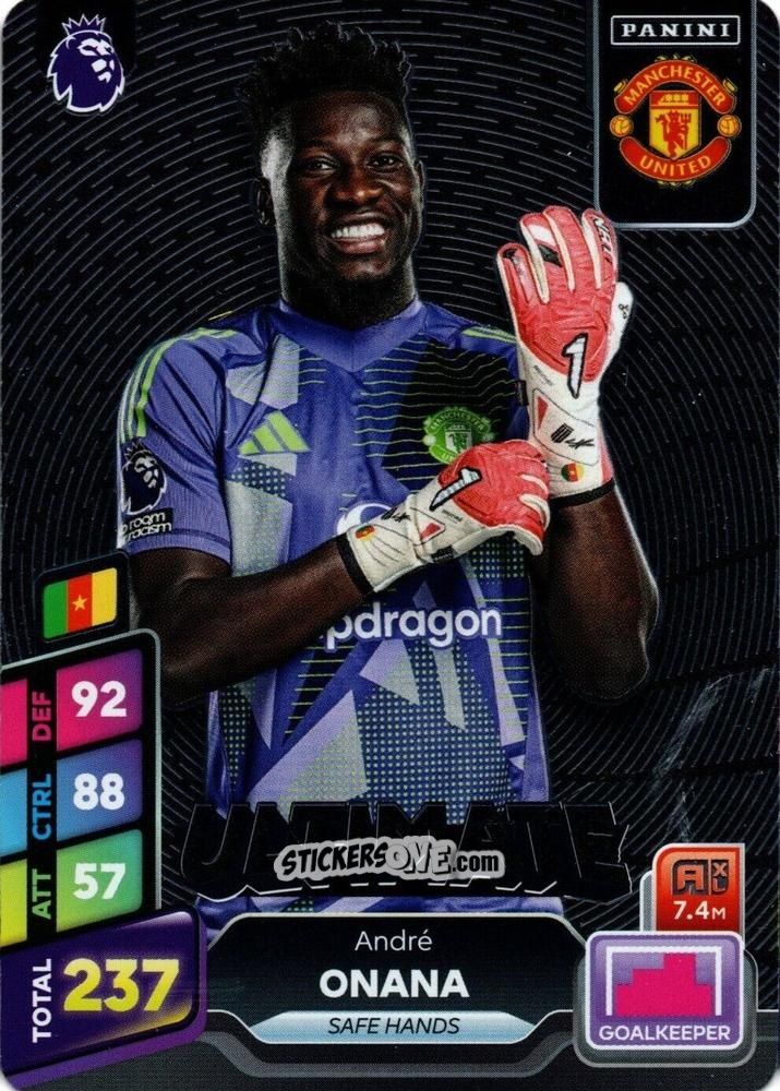 Cromo André Onana - English Premier League 2024-2025. Adrenalyn XL Plus
 n. 7 - Panini