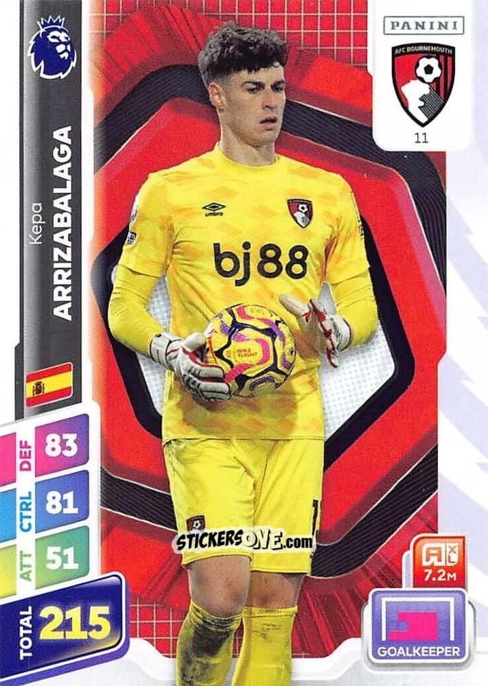 Cromo Kepa Arrizabalaga - English Premier League 2024-2025. Adrenalyn XL Plus
 n. 11 - Panini