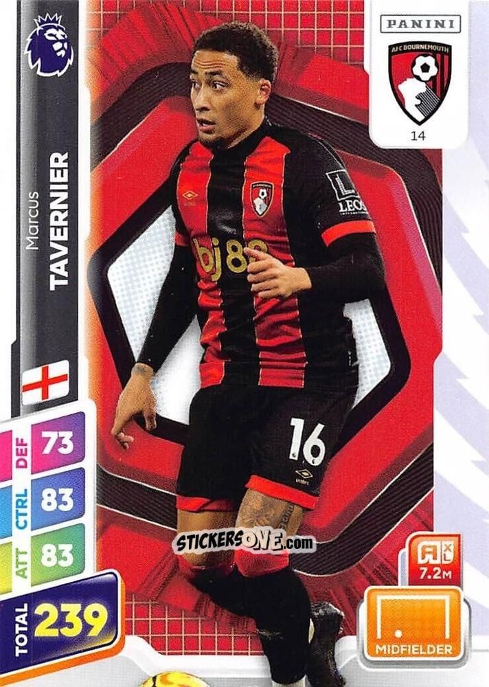 Sticker Marcus Tavernier - English Premier League 2024-2025. Adrenalyn XL Plus
 n. 14 - Panini