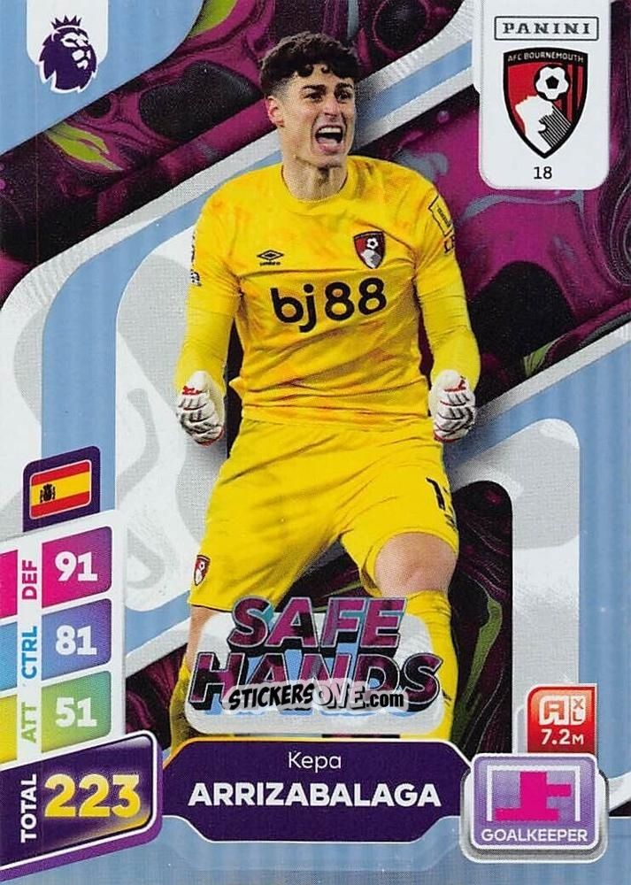 Cromo Kepa Arrizabalaga - English Premier League 2024-2025. Adrenalyn XL Plus
 n. 18 - Panini